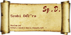 Szobi Dóra névjegykártya