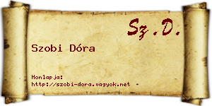 Szobi Dóra névjegykártya