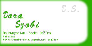 dora szobi business card